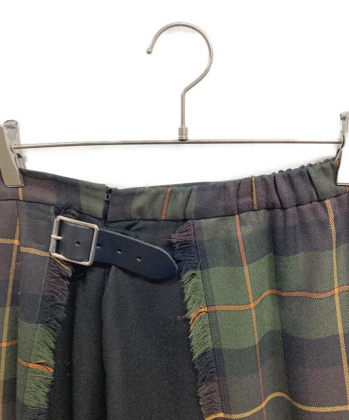 O'NEIL OF DUBLIN（オニールオブダブリン）O'NEIL OF DUBLIN (オニールオブダブリン) ウールチェックスカート グリーン サイズ:36の古着・服飾アイテム