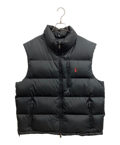 POLO RALPH LAUREN（ポロ・ラルフローレン）POLO RALPH LAUREN (ポロ・ラルフローレン) ダウンベスト ブラック サイズ:XXLの古着・服飾アイテム