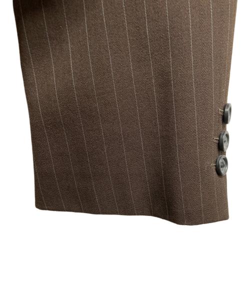 DRIES VAN NOTEN（ドリスヴァンノッテン）DRIES VAN NOTEN (ドリスヴァンノッテン) 3Bテーラードジャケット ブラウン サイズ:48の古着・服飾アイテム