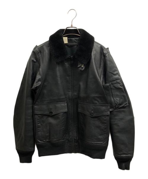 N.HOOLYWOOD（エヌ ハリウッド）N.HOOLYWOOD (エヌ ハリウッド) レザージャケット ブラック サイズ:40の古着・服飾アイテム