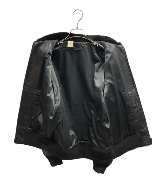 N.HOOLYWOOD（エヌ ハリウッド）N.HOOLYWOOD (エヌ ハリウッド) レザージャケット ブラック サイズ:40の古着・服飾アイテム