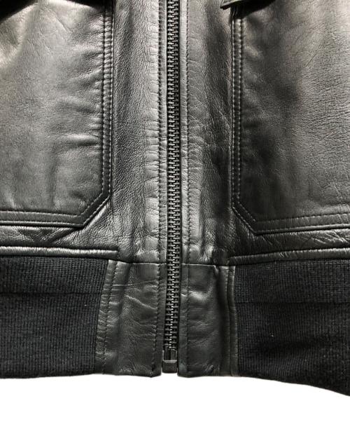 N.HOOLYWOOD（エヌ ハリウッド）N.HOOLYWOOD (エヌ ハリウッド) レザージャケット ブラック サイズ:40の古着・服飾アイテム