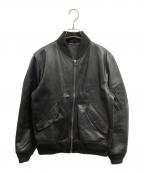 N.HOOLYWOODエヌ ハリウッド）の古着「レザーブルゾン」｜ブラック