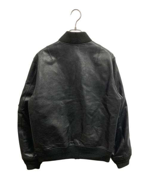 N.HOOLYWOOD（エヌ ハリウッド）N.HOOLYWOOD (エヌ ハリウッド) レザーブルゾン ブラック サイズ:42の古着・服飾アイテム