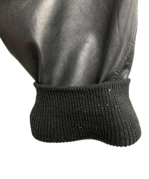 N.HOOLYWOOD（エヌ ハリウッド）N.HOOLYWOOD (エヌ ハリウッド) レザーブルゾン ブラック サイズ:42の古着・服飾アイテム