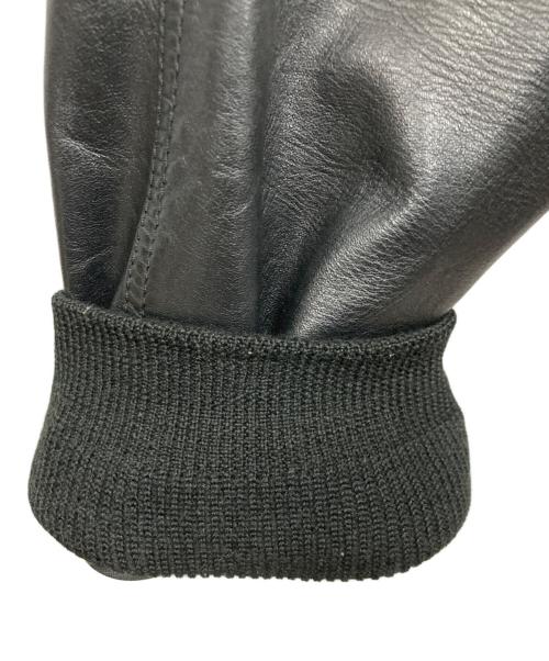 N.HOOLYWOOD（エヌ ハリウッド）N.HOOLYWOOD (エヌ ハリウッド) レザーブルゾン ブラック サイズ:42の古着・服飾アイテム