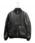 N.HOOLYWOOD（エヌ ハリウッド）の古着「レザーブルゾン」｜ブラック