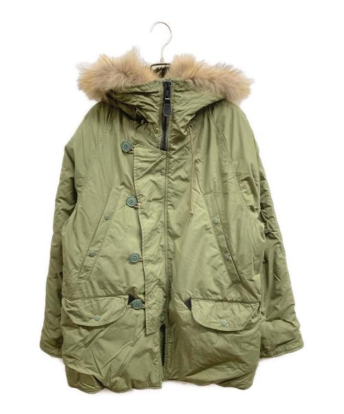 N.HOOLYWOOD TPES（エヌハリウッド）N.HOOLYWOOD TPES (エヌハリウッド) ALPHA (アルファ) N-3B フライトジャケット カーキ サイズ:38の古着・服飾アイテム