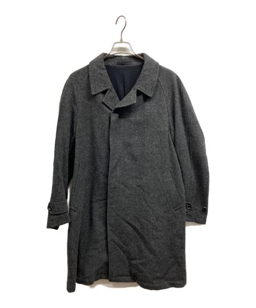 SCYE（サイ）SCYE (サイ) ブリティッシュツイードステンカラーコート/	SCYE グレー サイズ:40の古着・服飾アイテム