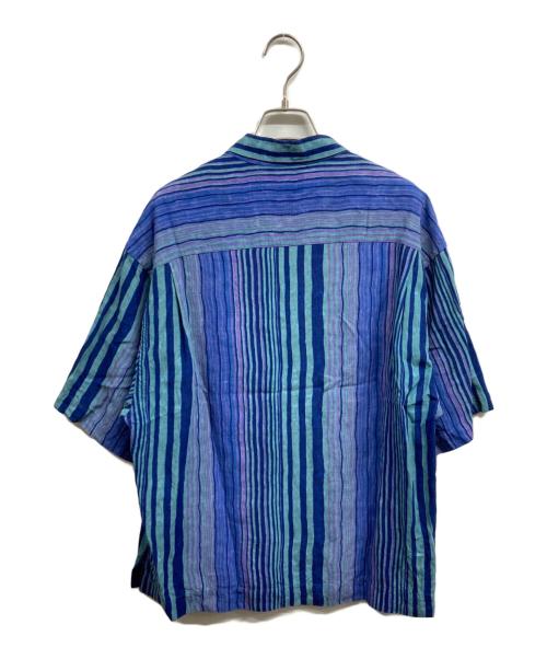 KENZO（ケンゾー）KENZO (ケンゾー) レーヨンリネンS/Sシャツ ブルー サイズ:2の古着・服飾アイテム