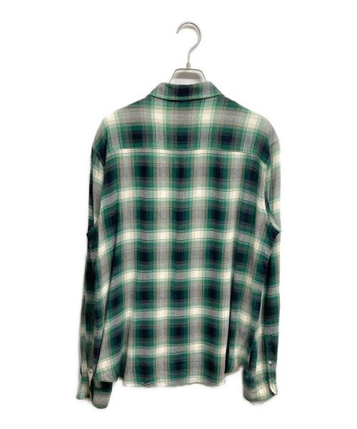 WACKO MARIA（ワコマリア）WACKO MARIA (ワコマリア) レギュラーカラーチェックシャツ グリーン サイズ:Lの古着・服飾アイテム