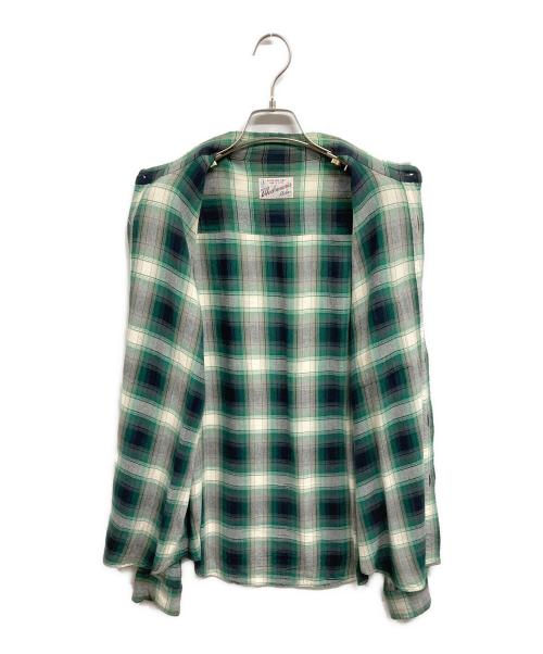 WACKO MARIA（ワコマリア）WACKO MARIA (ワコマリア) レギュラーカラーチェックシャツ グリーン サイズ:Lの古着・服飾アイテム