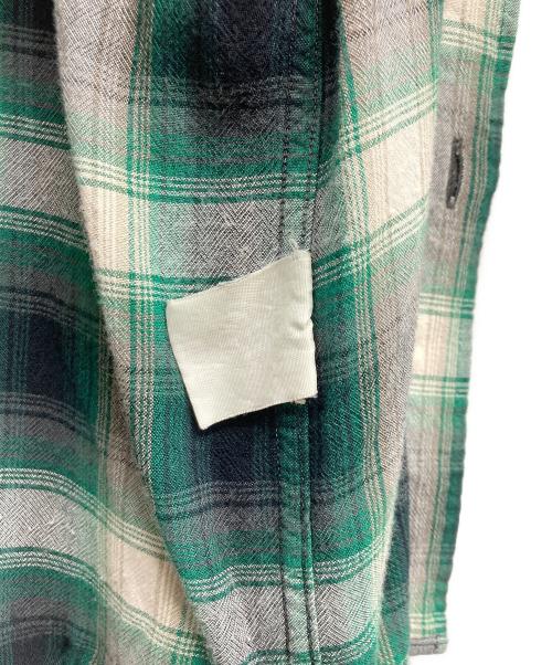 WACKO MARIA（ワコマリア）WACKO MARIA (ワコマリア) レギュラーカラーチェックシャツ グリーン サイズ:Lの古着・服飾アイテム