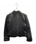TO BE CHIC (トゥービーシック) フリルレザージャケット ブラック サイズ:42：10000円