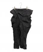TOGA ARCHIVESトーガアーカイブス）の古着「ベルト付デニムパンツ」｜ブラック