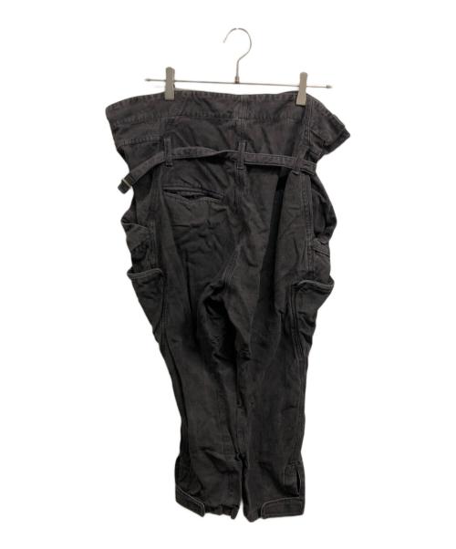TOGA ARCHIVES（トーガアーカイブス）TOGA ARCHIVES (トーガアーカイブス) ベルト付デニムパンツ ブラック サイズ:1の古着・服飾アイテム