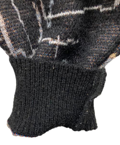 WACKO MARIA（ワコマリア）WACKO MARIA (ワコマリア) JEAN-MICHEL Basquiat (ジャン ミシェル バスキア) モヘアニットセーター ブラック サイズ:Lの古着・服飾アイテム