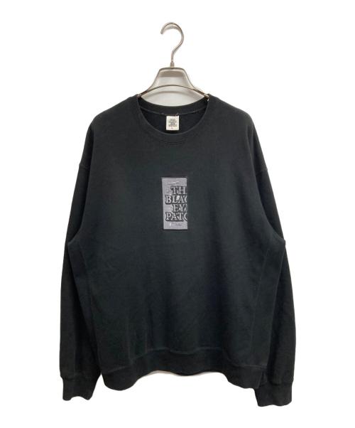 THE BLACK EYE PATCH（ブラックアイパッチ）THE BLACK EYE PATCH (ブラックアイパッチ) 刺繍ロゴスウェット ブラック サイズ:XLの古着・服飾アイテム