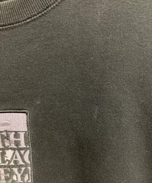 THE BLACK EYE PATCH（ブラックアイパッチ）THE BLACK EYE PATCH (ブラックアイパッチ) 刺繍ロゴスウェット ブラック サイズ:XLの古着・服飾アイテム