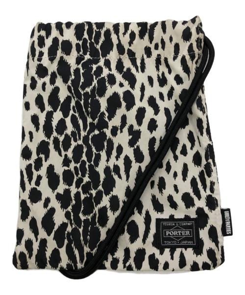 PORTER（ポーター）PORTER (ポーター) WACKO MARIA (ワコマリア) 巾着ポーチ アイボリーの古着・服飾アイテム