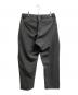 COLINA (コリーナ) EASY TUCK PANTS / WASHABLE WOOL TROPICAL CLOTH グレー サイズ:L：10000円