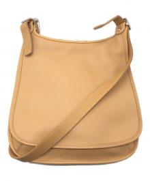 COACH（コーチ）の古着「レザーショルダーバッグ」｜ベージュ