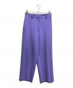 H BEAUTY&YOUTHエイチ ビューティー&ユース）の古着「DOUBLE CLOTH WIDE TAPERED PANTS」｜パープル