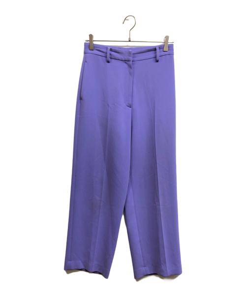H BEAUTY&YOUTH（エイチ ビューティー&ユース）H BEAUTY&YOUTH (エイチ ビューティー&ユース) DOUBLE CLOTH WIDE TAPERED PANTS パープル サイズ:Mの古着・服飾アイテム