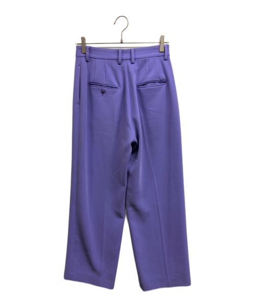 H BEAUTY&YOUTH（エイチ ビューティー&ユース）H BEAUTY&YOUTH (エイチ ビューティー&ユース) DOUBLE CLOTH WIDE TAPERED PANTS パープル サイズ:Mの古着・服飾アイテム