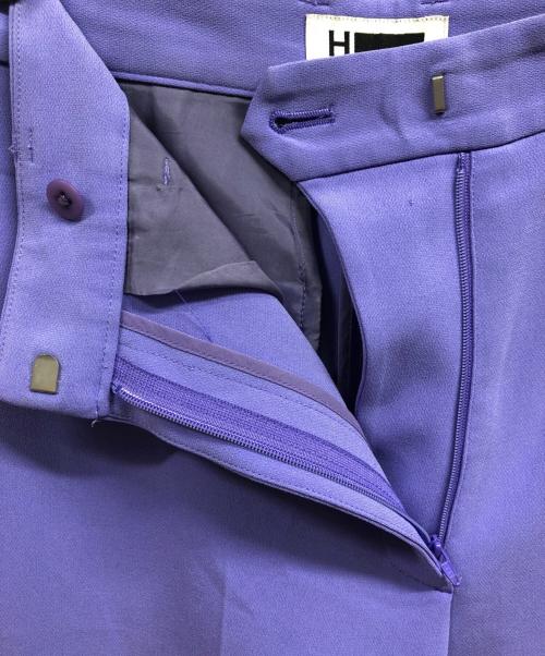 H BEAUTY&YOUTH（エイチ ビューティー&ユース）H BEAUTY&YOUTH (エイチ ビューティー&ユース) DOUBLE CLOTH WIDE TAPERED PANTS パープル サイズ:Mの古着・服飾アイテム