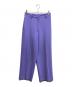 H BEAUTY&YOUTH（エイチ ビューティー&ユース）の古着「DOUBLE CLOTH WIDE TAPERED PANTS」｜パープル