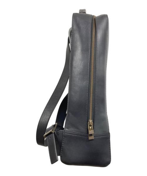 MOTHERHOUSE（マザーハウス）MOTHERHOUSE (マザーハウス) レザーバックパック ブラックの古着・服飾アイテム