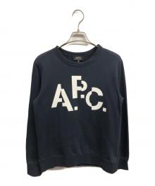 A.P.C.（アーペーセー）の古着「ロゴプリントスウェット」｜ネイビー