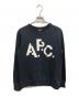 A.P.C.（アーペーセー）の古着「ロゴプリントスウェット」｜ネイビー