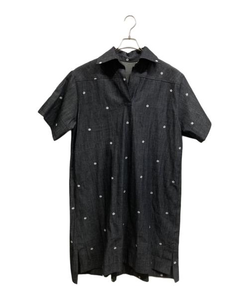 OBLI（オブリ）OBLI (オブリ) 半袖ワンピース ブラック サイズ:ＦＲＥＥの古着・服飾アイテム