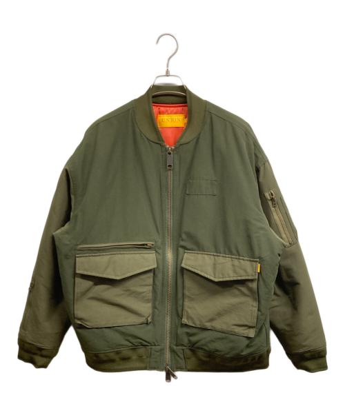 UNION（ユニオン）UNION (ユニオン) フライトジャケット オリーブ サイズ:3の古着・服飾アイテム