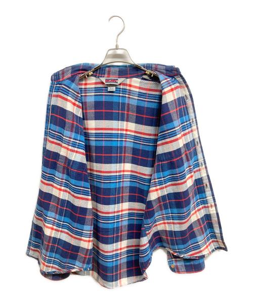 big mac（ビッグマック）big mac (ビッグマック) ネルシャツ ブルー サイズ:Lの古着・服飾アイテム