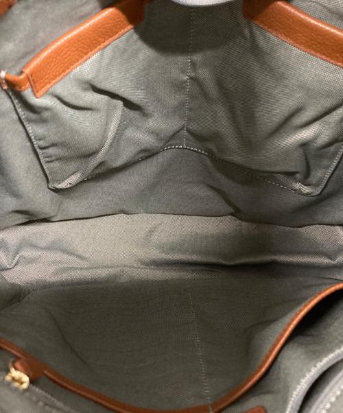 COLE HAAN（コールハーン）COLE HAAN (コールハーン) レザー2WAYバッグ ブラウンの古着・服飾アイテム