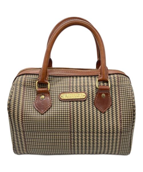 POLO RALPH LAUREN（ポロ・ラルフローレン）POLO RALPH LAUREN (ポロ・ラルフローレン) ミニボストンバッグ ブラウンの古着・服飾アイテム