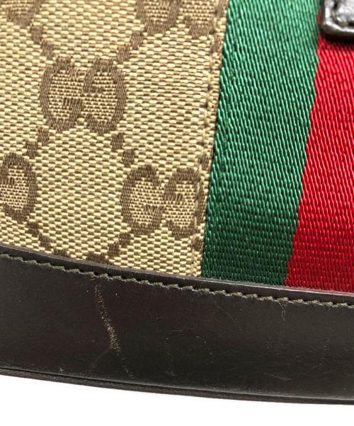 GUCCI（グッチ）GUCCI (グッチ) ジャッキー ワンショルダーバッグ ベージュ×ブラックの古着・服飾アイテム