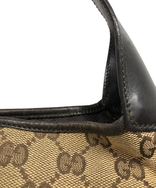 GUCCI（グッチ）GUCCI (グッチ) ジャッキー ワンショルダーバッグ ベージュ×ブラックの古着・服飾アイテム