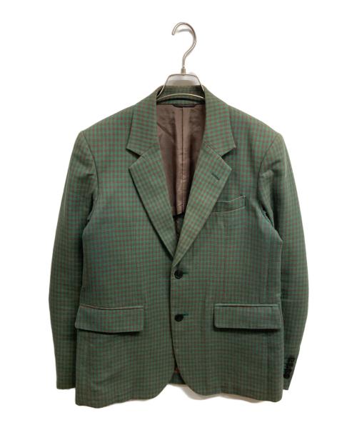 TOGA ARCHIVES（トーガアーカイブス）TOGA ARCHIVES (トーガアーカイブス) チェック柄テーラードジャケット グリーン サイズ:46の古着・服飾アイテム