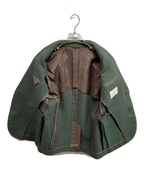 TOGA ARCHIVES（トーガアーカイブス）TOGA ARCHIVES (トーガアーカイブス) チェック柄テーラードジャケット グリーン サイズ:46の古着・服飾アイテム