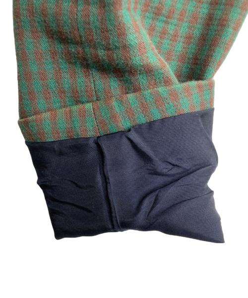 TOGA ARCHIVES（トーガアーカイブス）TOGA ARCHIVES (トーガアーカイブス) チェック柄テーラードジャケット グリーン サイズ:46の古着・服飾アイテム