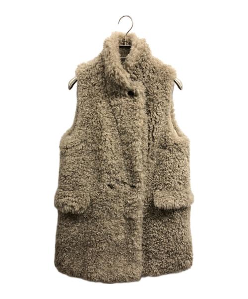 CADUNE（カデュネ）CADUNE (カデュネ) ボアジレ ベージュ サイズ:36の古着・服飾アイテム