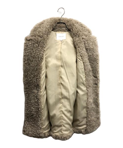 CADUNE（カデュネ）CADUNE (カデュネ) ボアジレ ベージュ サイズ:36の古着・服飾アイテム