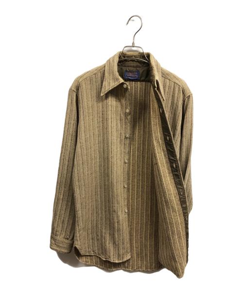 PENDLETON（ペンドルトン）PENDLETON (ペンドルトン) 70's ウールシャツ ベージュ サイズ:Mの古着・服飾アイテム
