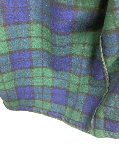 DONEGAL ESTATE（ドネガル エステート）DONEGAL ESTATE (ドネガル エステート) ウールチェックシャツ ネイビー×グリーン サイズ:Mの古着・服飾アイテム