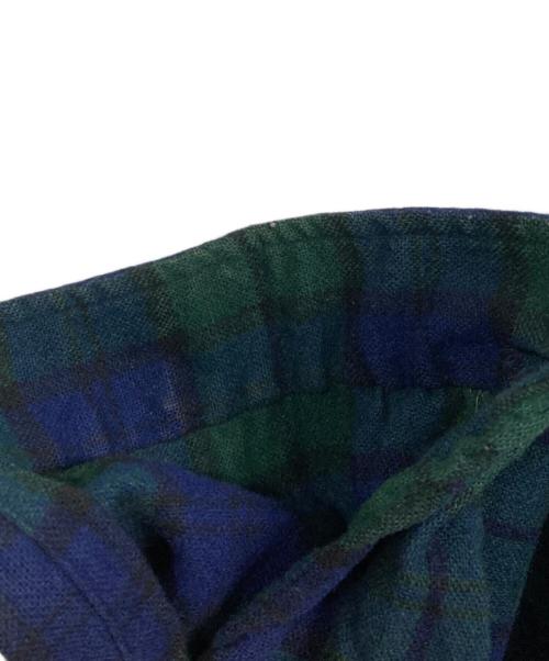 DONEGAL ESTATE（ドネガル エステート）DONEGAL ESTATE (ドネガル エステート) ウールチェックシャツ ネイビー×グリーン サイズ:Mの古着・服飾アイテム