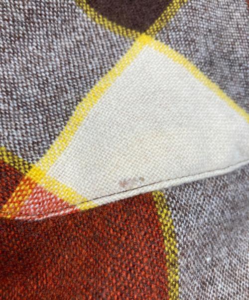 the men's shop aldens（ザ メンズ ショップ）the men's shop aldens (ザ メンズ ショップ) ウールチェックシャツ オレンジ サイズ:Lの古着・服飾アイテム